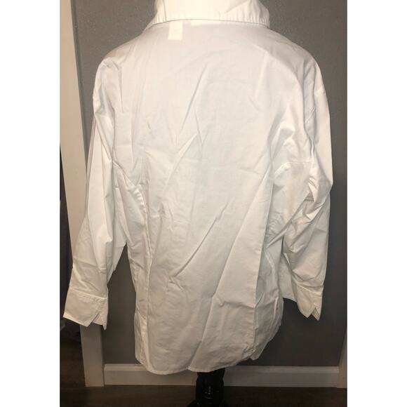 Riders by Lee Easy Care long sleeve button up blouse tailored women's size XL - Picture 4 of 6